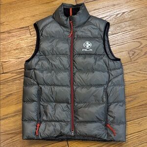 Ralph Lauren RLX Charcoal Vest with Orange Detail
